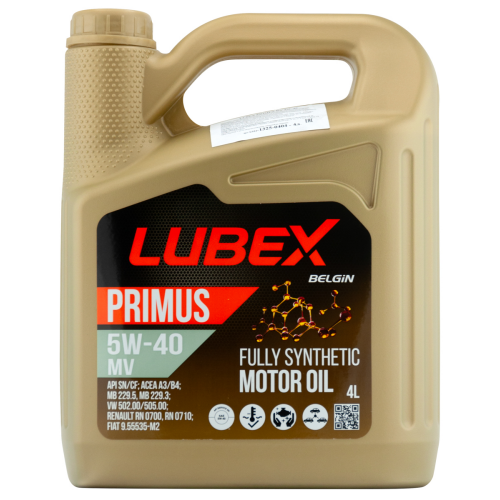 Синтетическое моторное масло PRIMUS MV 5W-40 - 4 л Синтетическое моторное масло PRIMUS MV 5W-40 - 4 л