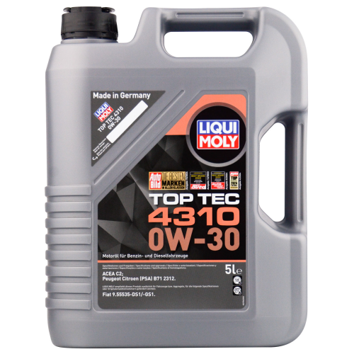 Синтетическое моторное масло Top Tec 4310 0W-30 - 5 л