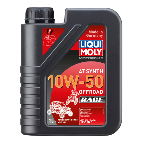Синтетическое моторное масло для 4-тактных мотоциклов Motorbike 4T Synth Offroad Race 10W-50 - 1 л